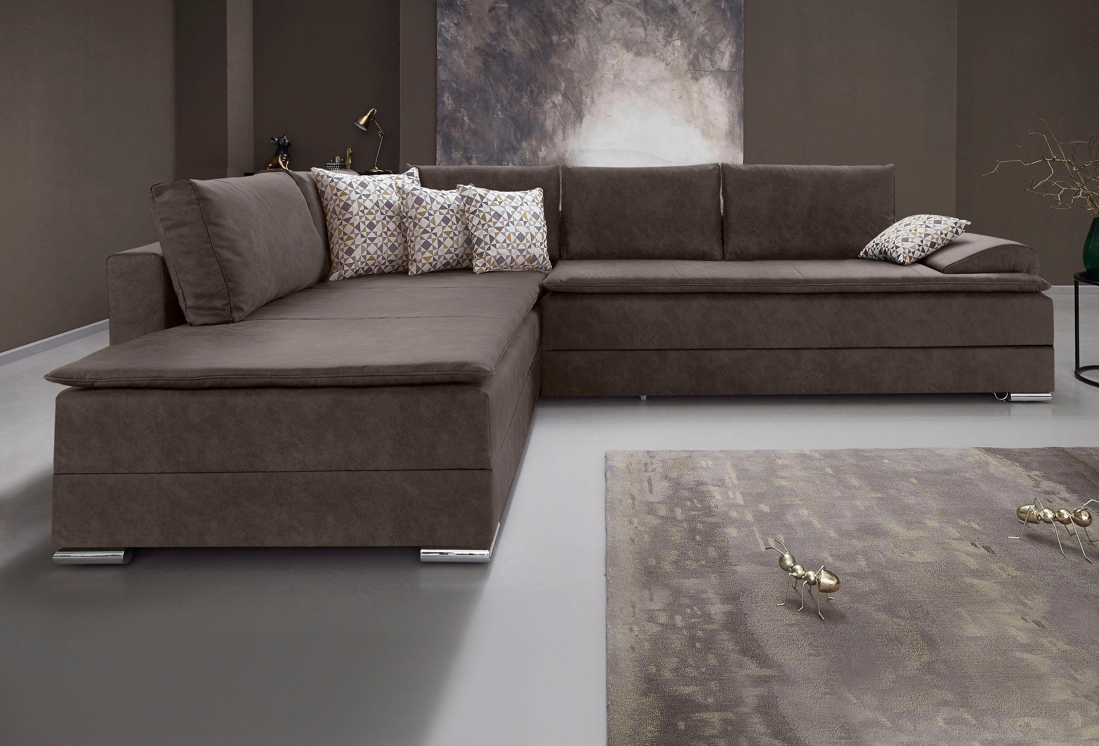 INOSIGN Ecksofa "Boxspringbett Night & Day L-Form mit Dauer-Schlaffunktion günstig online kaufen