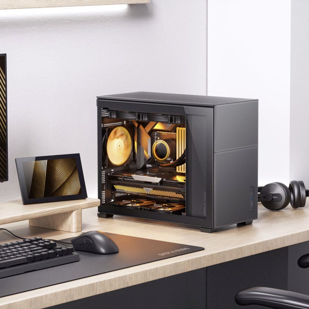 Jonsbo PC-Gehäuse Jonsbo D31 MESH Micro-Tower Gehäuse, Gaming-Gehäuse Schwarz