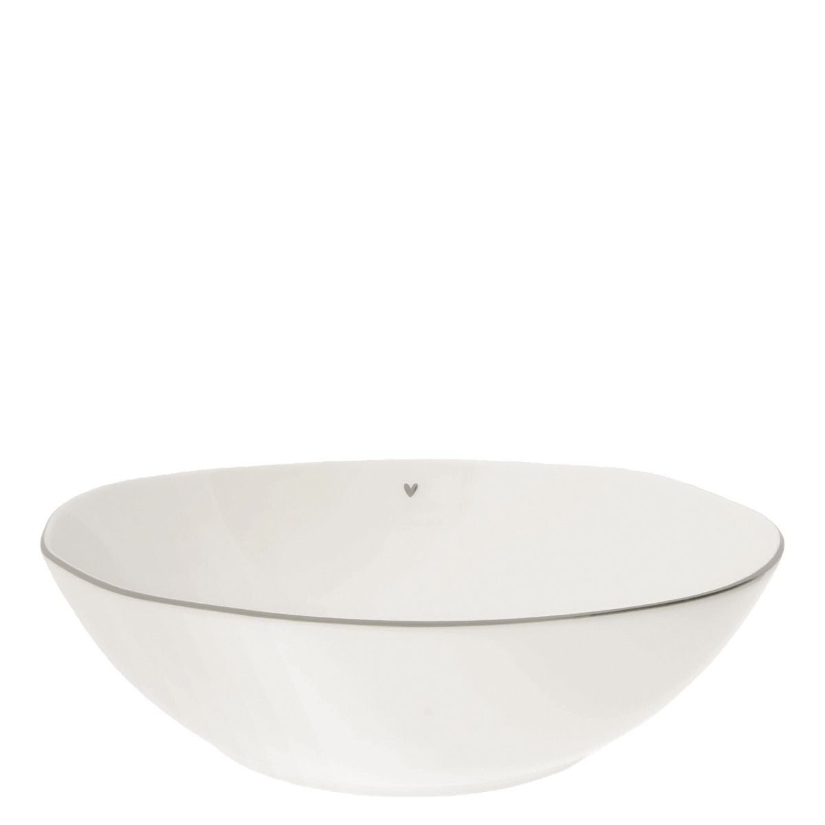 Bastion Collections Salatschüssel Schale D27cm grau/weiß aus Keramik