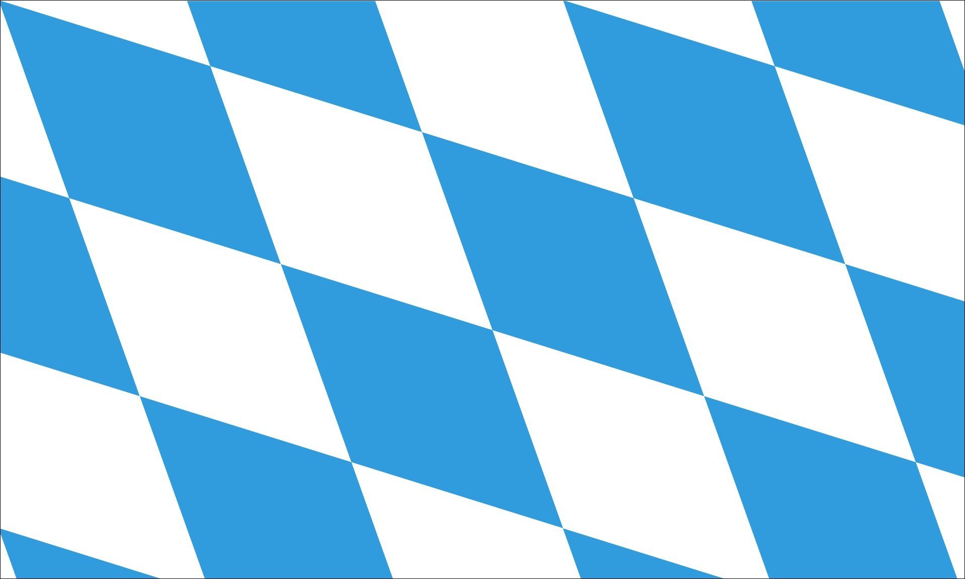 flaggenmeer Flagge Bayern große Rauten 120 g/m² Querformat