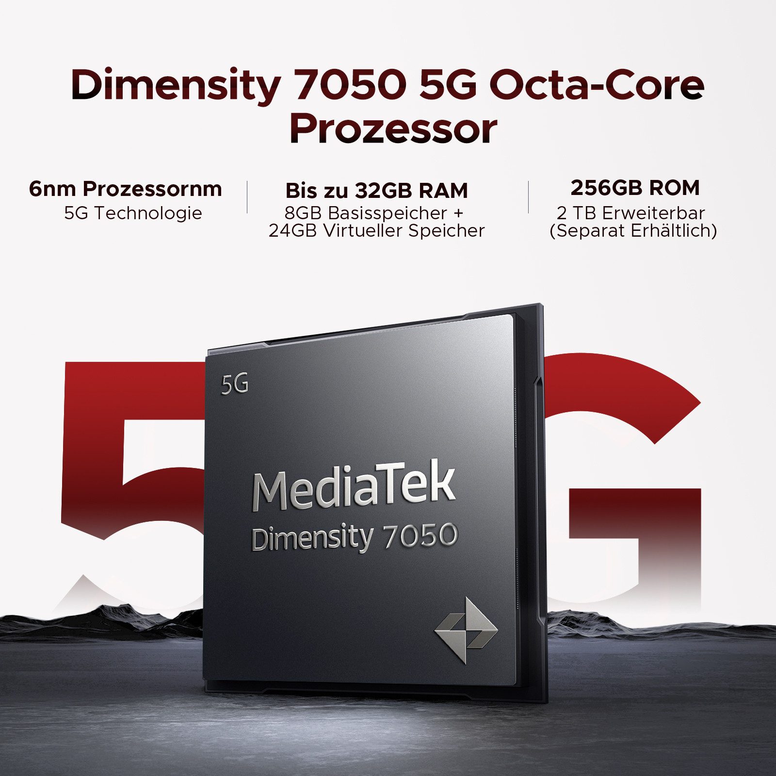 DOOGEE BLADE 20 PLAY AI 5G, 125dB Lautsprecher, Android 15 Smartphone (6.6 Zoll, 256 GB Speicherplatz, 8GB+256GB+2TB, 125dB Lautsprecher, 50MP+20MP, WiFi6/NFC/Face ID)