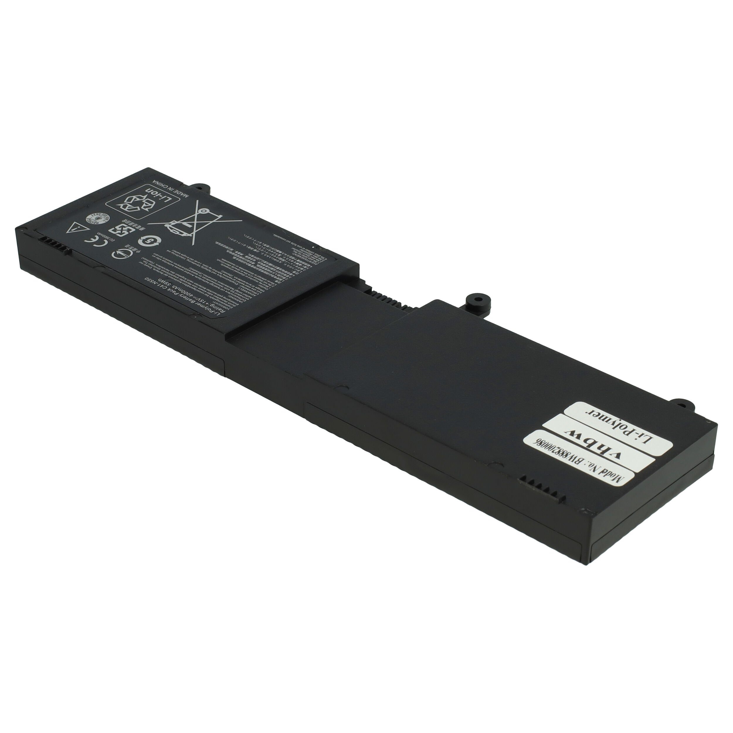 vhbw kompatibel mit Asus ROG (15 Laptop-Akku V) Q550LF-BSI7T21 Li-Polymer mAh G550J, 4000