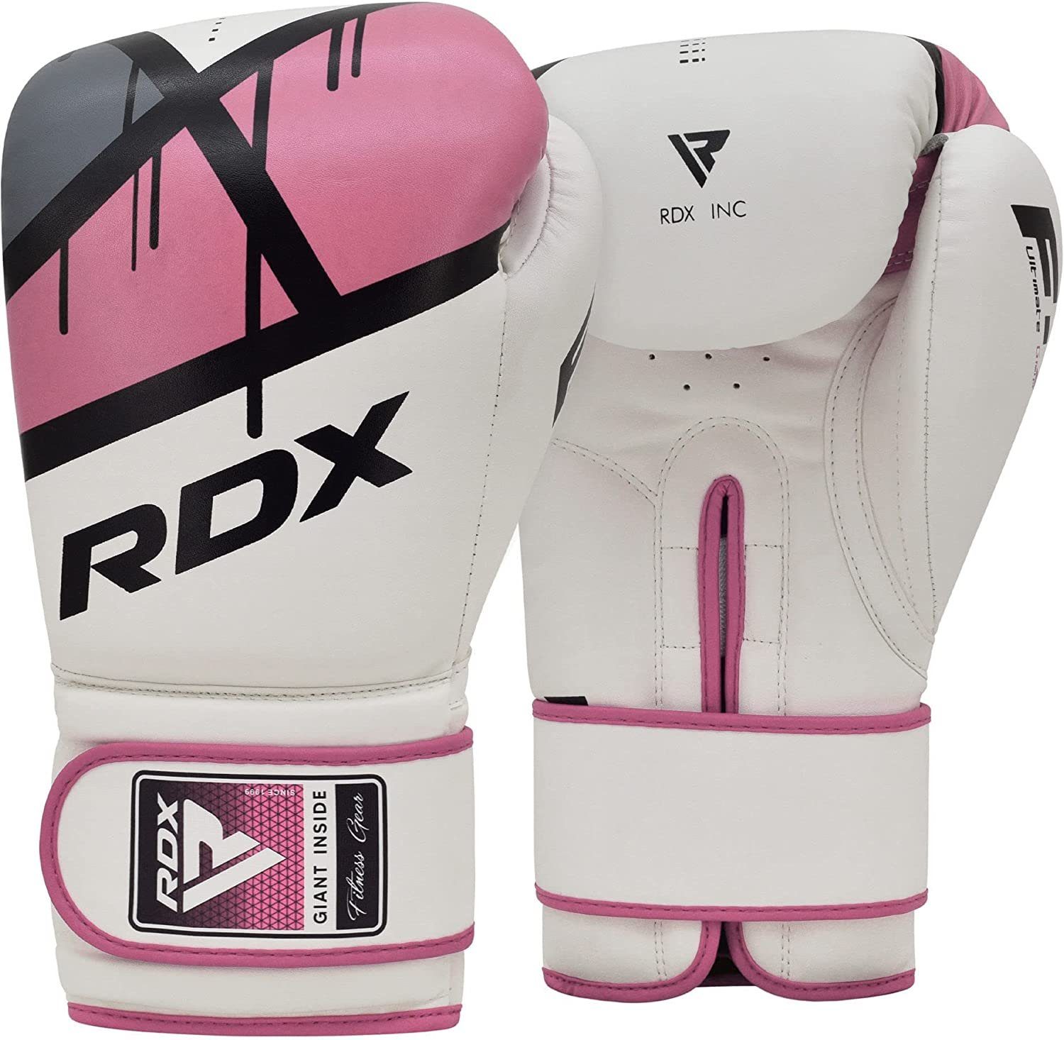 RDX Sports Boxhandschuhe RDX Boxhandschuhe Kickboxing Boxsack Muay Pink Training Thai Sparring