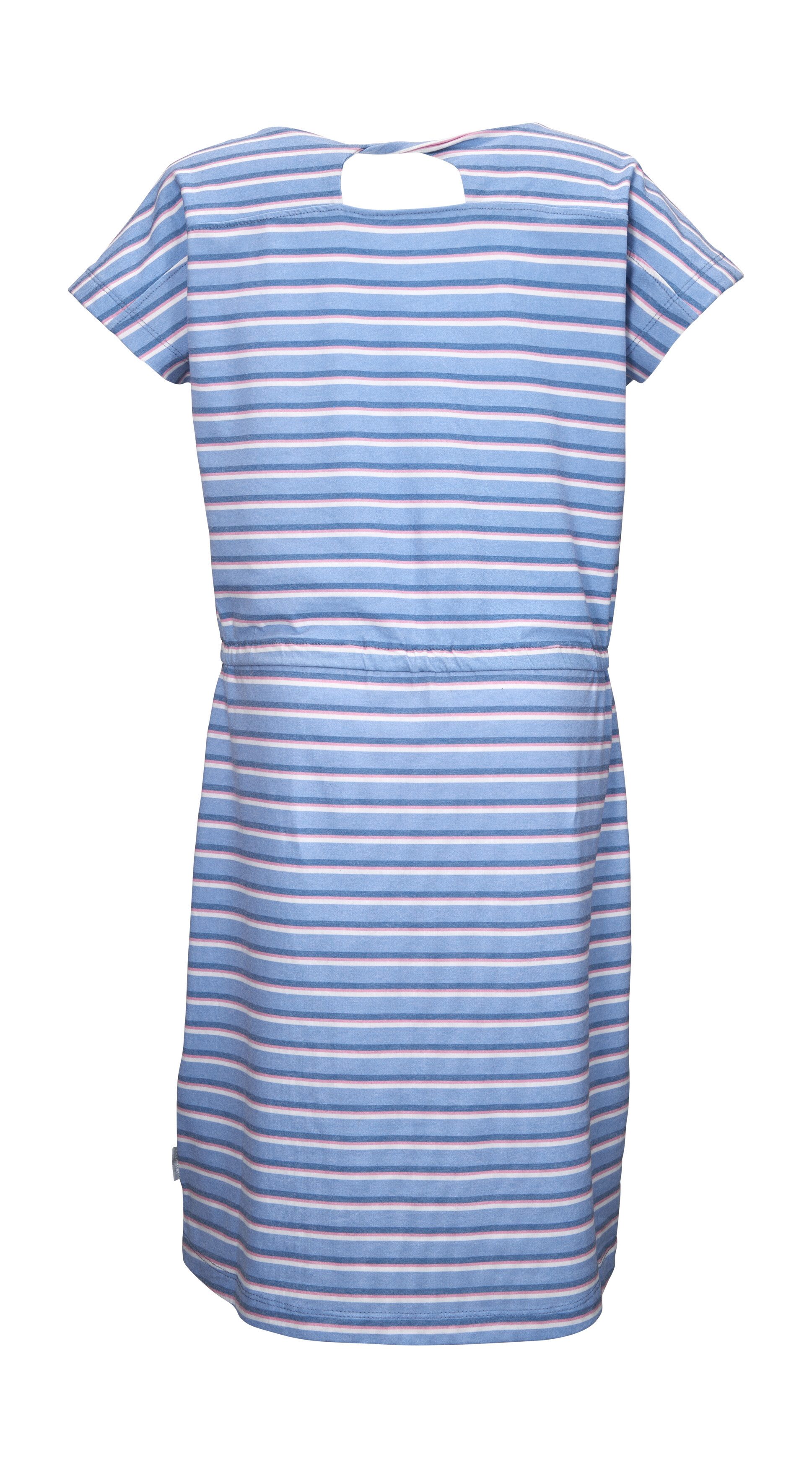 Killtec Sommerkleid KOS 134 GRLS DRSS Gestreiftes Mädchen Sommerkleid, U-Boot-Ausschnitt, Taillen-Abnäher