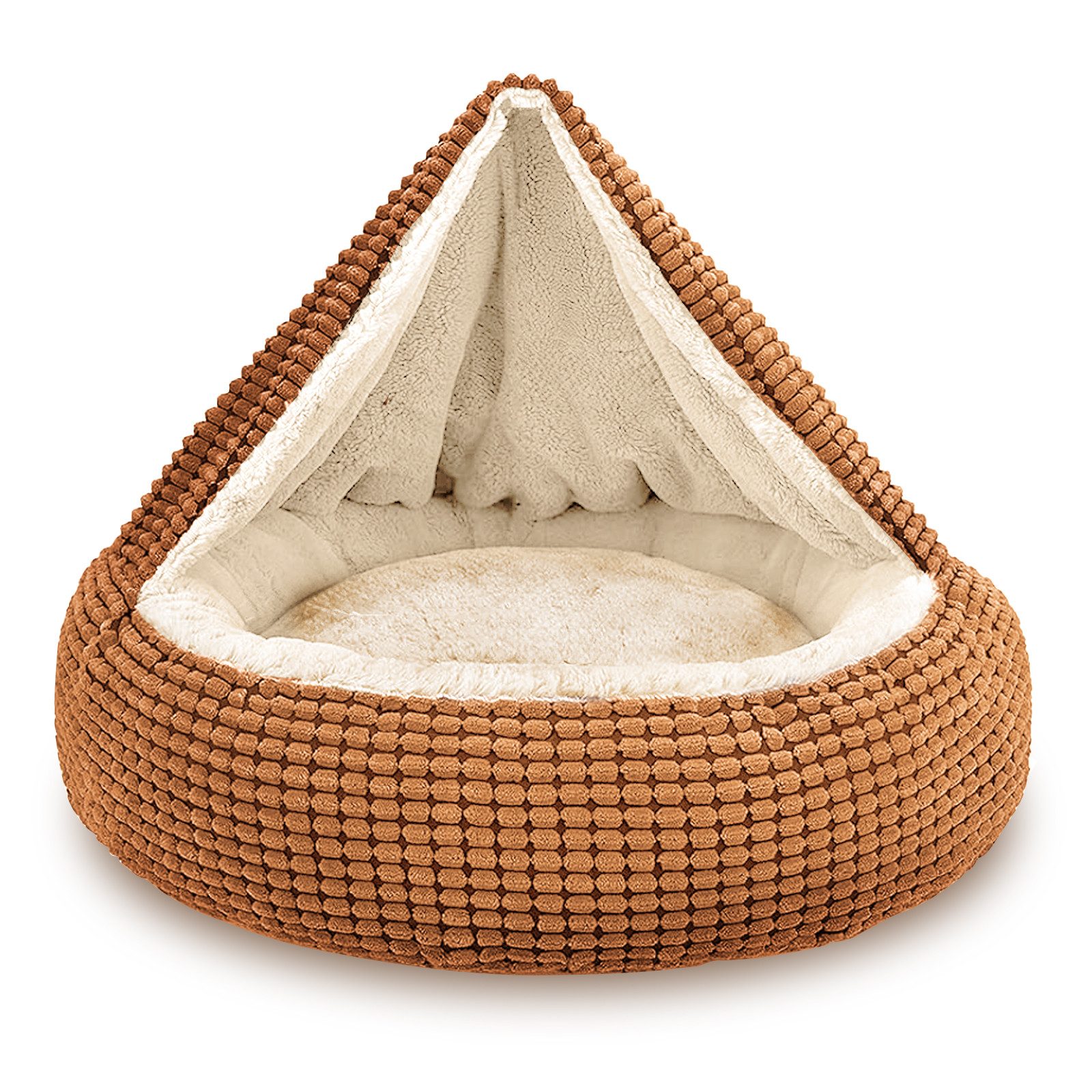 nobleza Tierbett Katzenbett mit Decke, Rundes Waschbares Hundebett günstig online kaufen