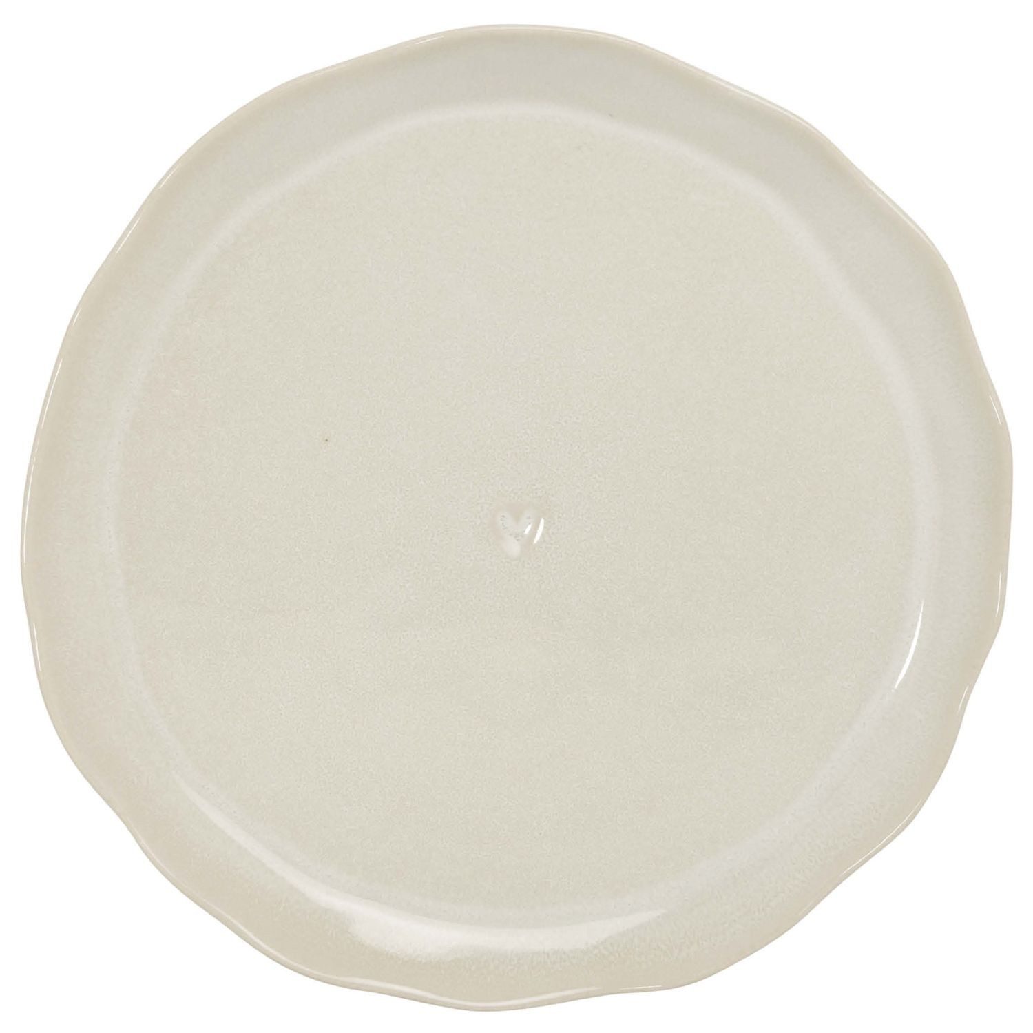 Bastion Collections Speiseteller Clear Heart, Spülmaschinengeeignet, Creme, Clear Heart, ⌀ 26cm, Creme, Clear Heart