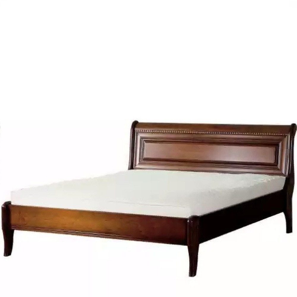 Xlmoebel Bett Massivholzbett in Braun im klassischen Stil Sofort (Ohne Matratze, 1-tlg., Bett), Made in Europa