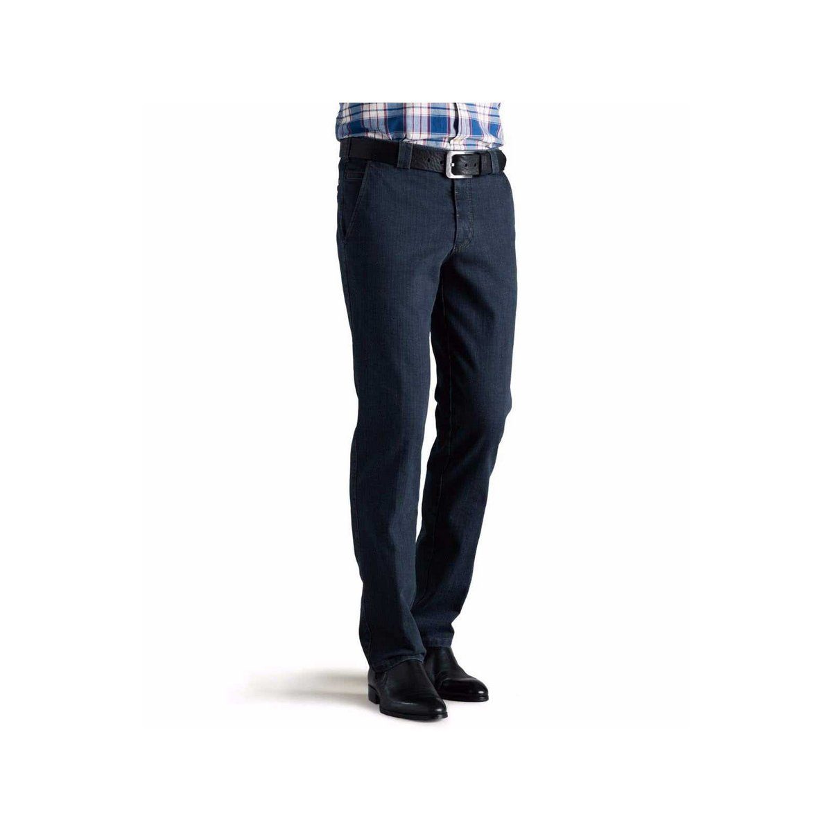 MEYER Straight-Jeans blau slim fit (1-tlg)