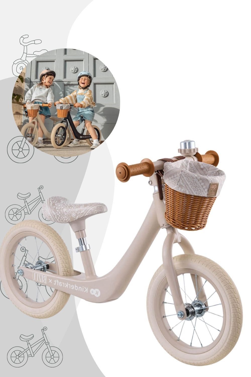 Kinderkraft Laufrad Balance Bike Rapid 2 BIZUU Kollektion / Laufrad