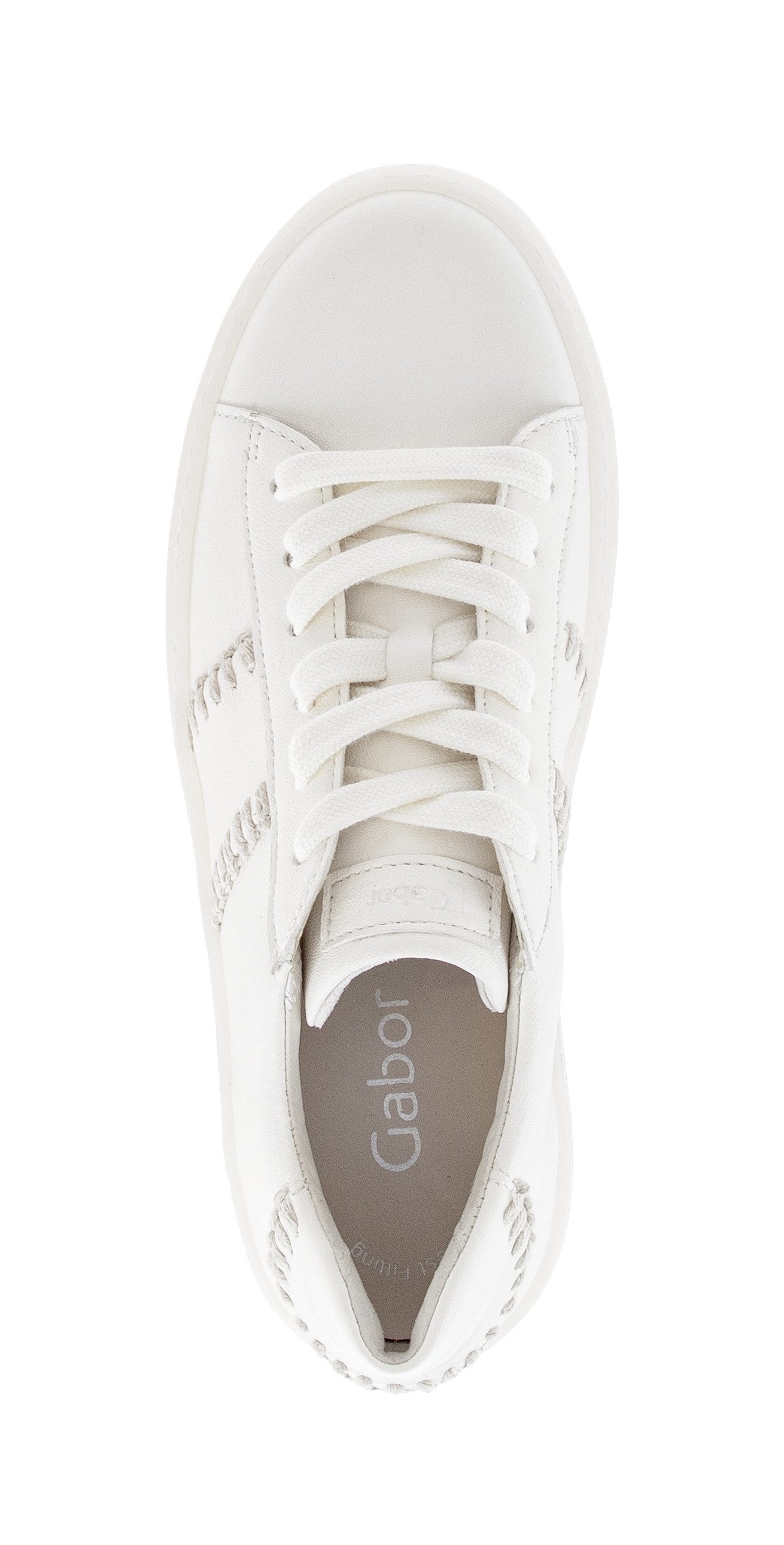 Gabor Plateausneaker Freizeitschuh, Halbschuh, Schnürschuh mit transparenter Laufsohle