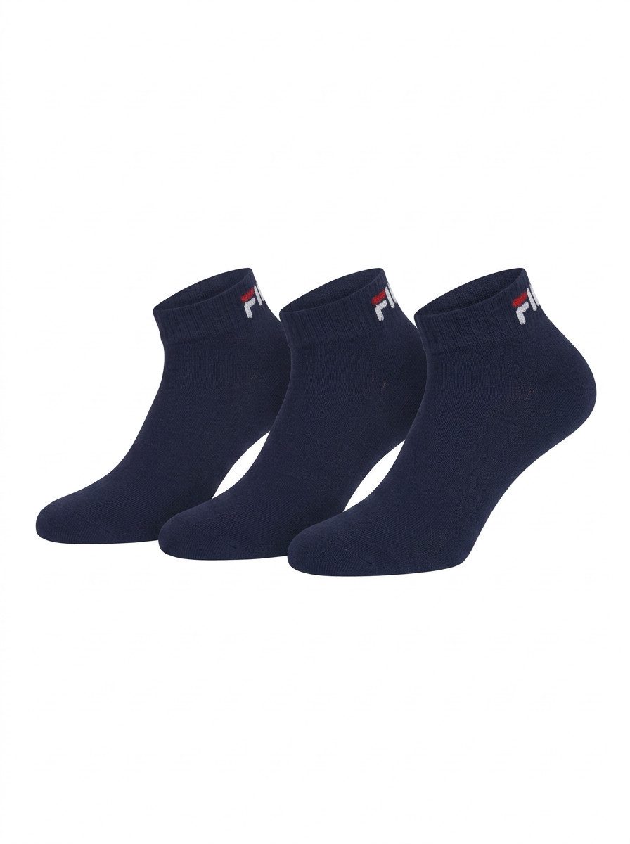 Fila Kurzsocken UNISEX INVISIBLE PLAIN SOCKS (3 Paar) mit Logostickerei