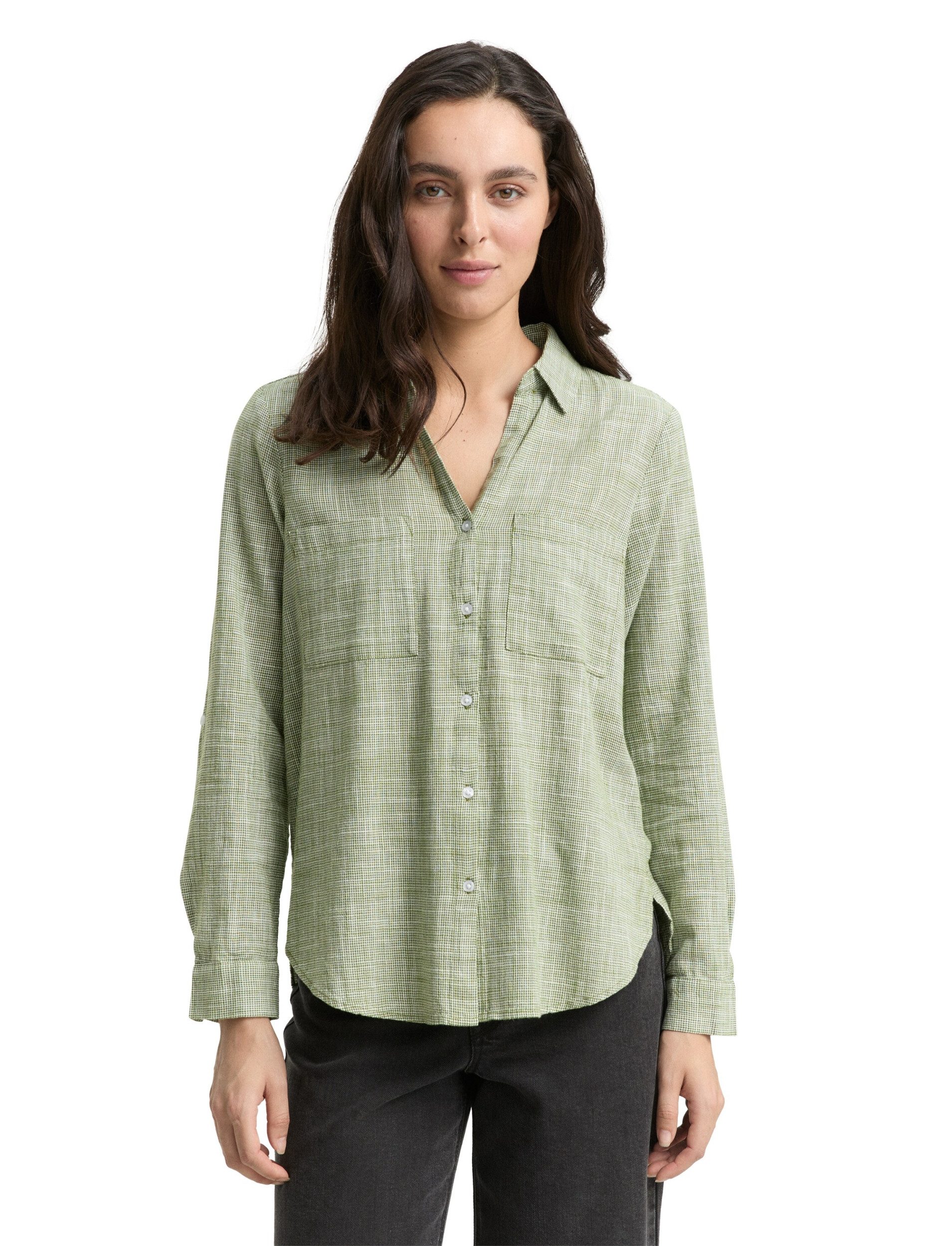 TOM TAILOR Blusenshirt blouse with slub structure