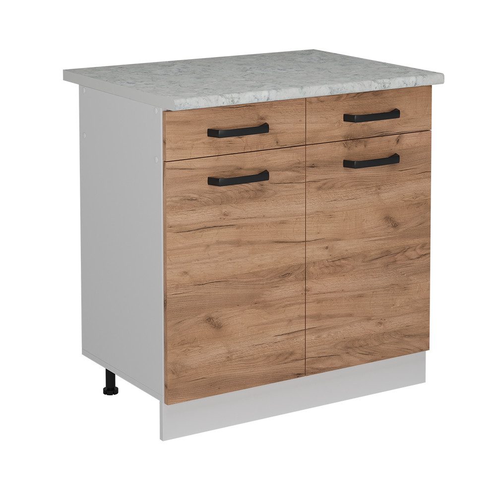 Vicco Unterschrank R-Line, Goldkraft Eiche/Weiß, 80 günstig online kaufen