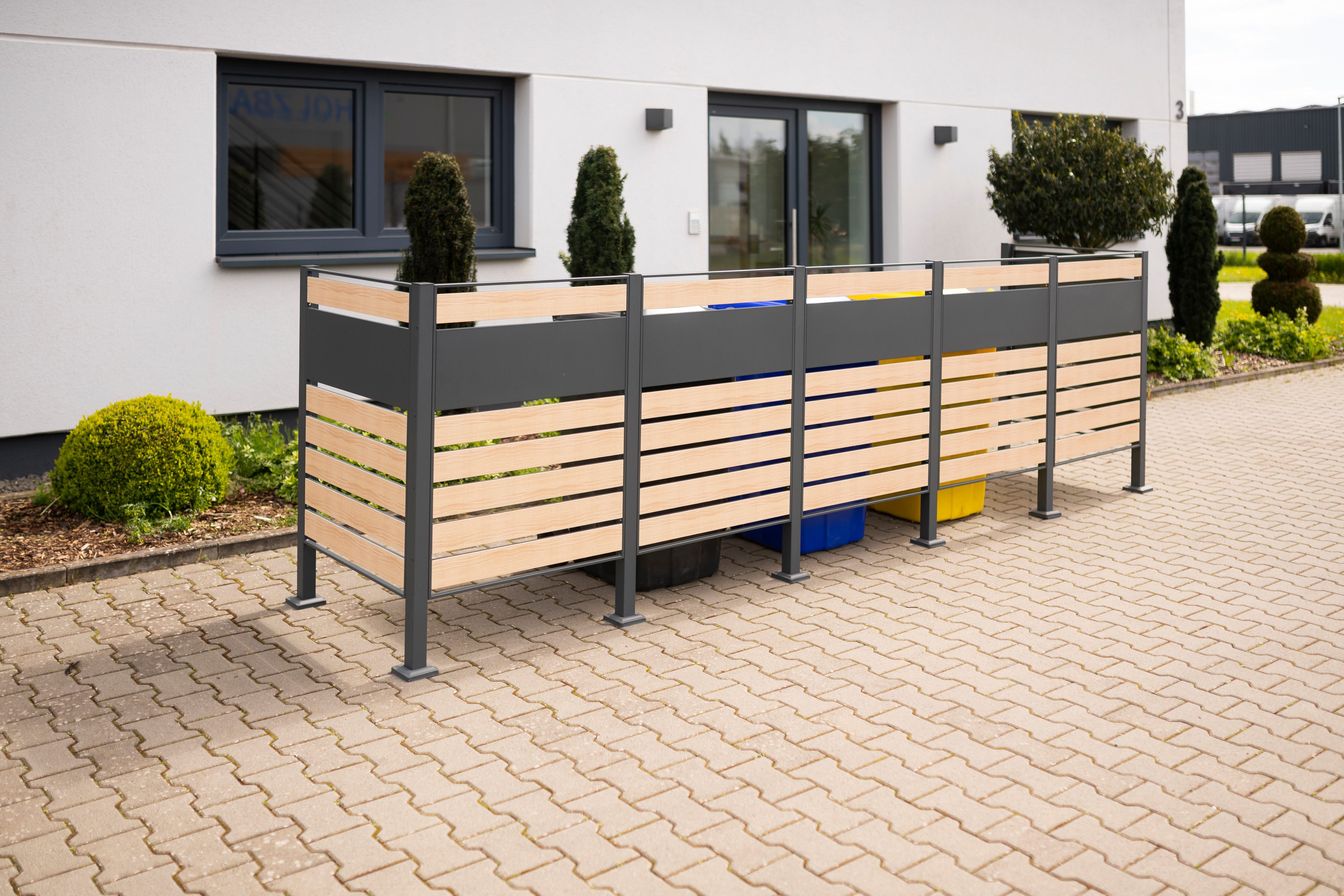 WESTMANN Mülltonnenbox Planum, Platz für 5 Mülltonnen je 240 L