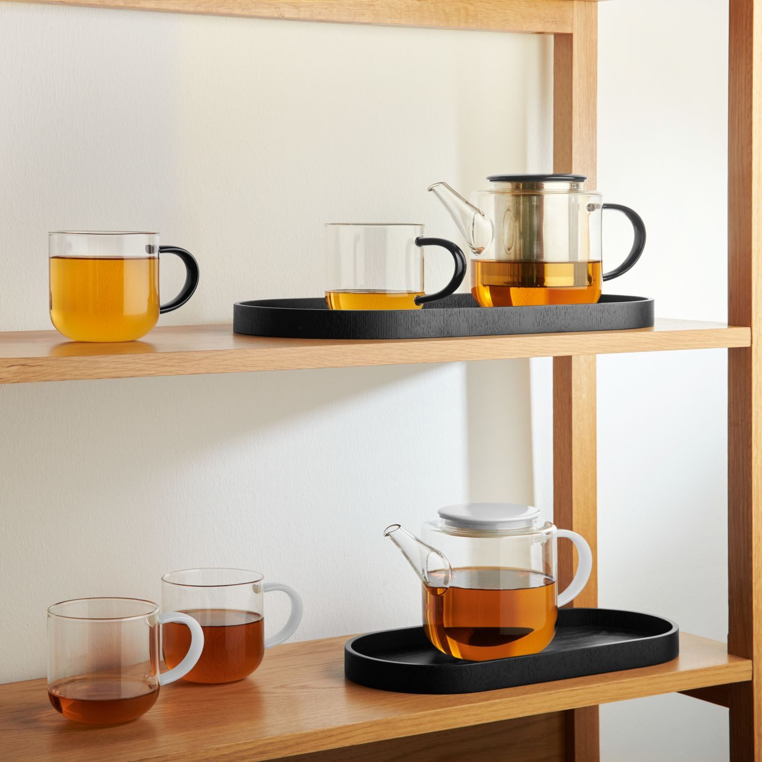 ASA SELECTION Teekanne Coppa Schwarz 1100 ml, 1,1 l