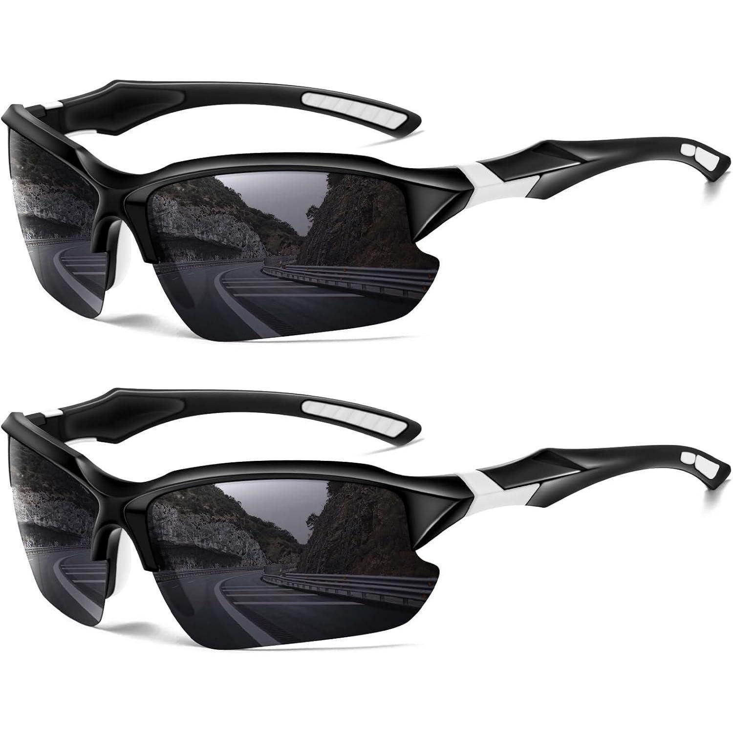 LuxusKollektion Monoscheibensonnenbrille Sonnenbrille polarisiert UV400 Sport Fahrradbrille Herren Damen