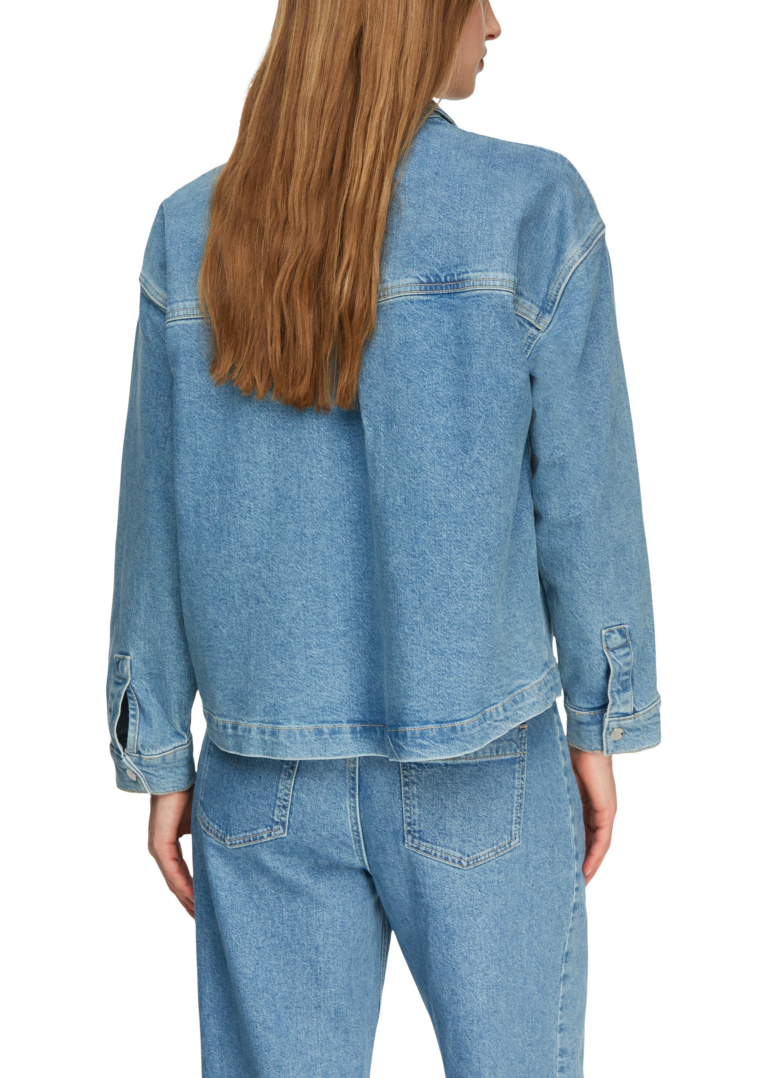 comma Jeansjacke mit Taschen günstig online kaufen