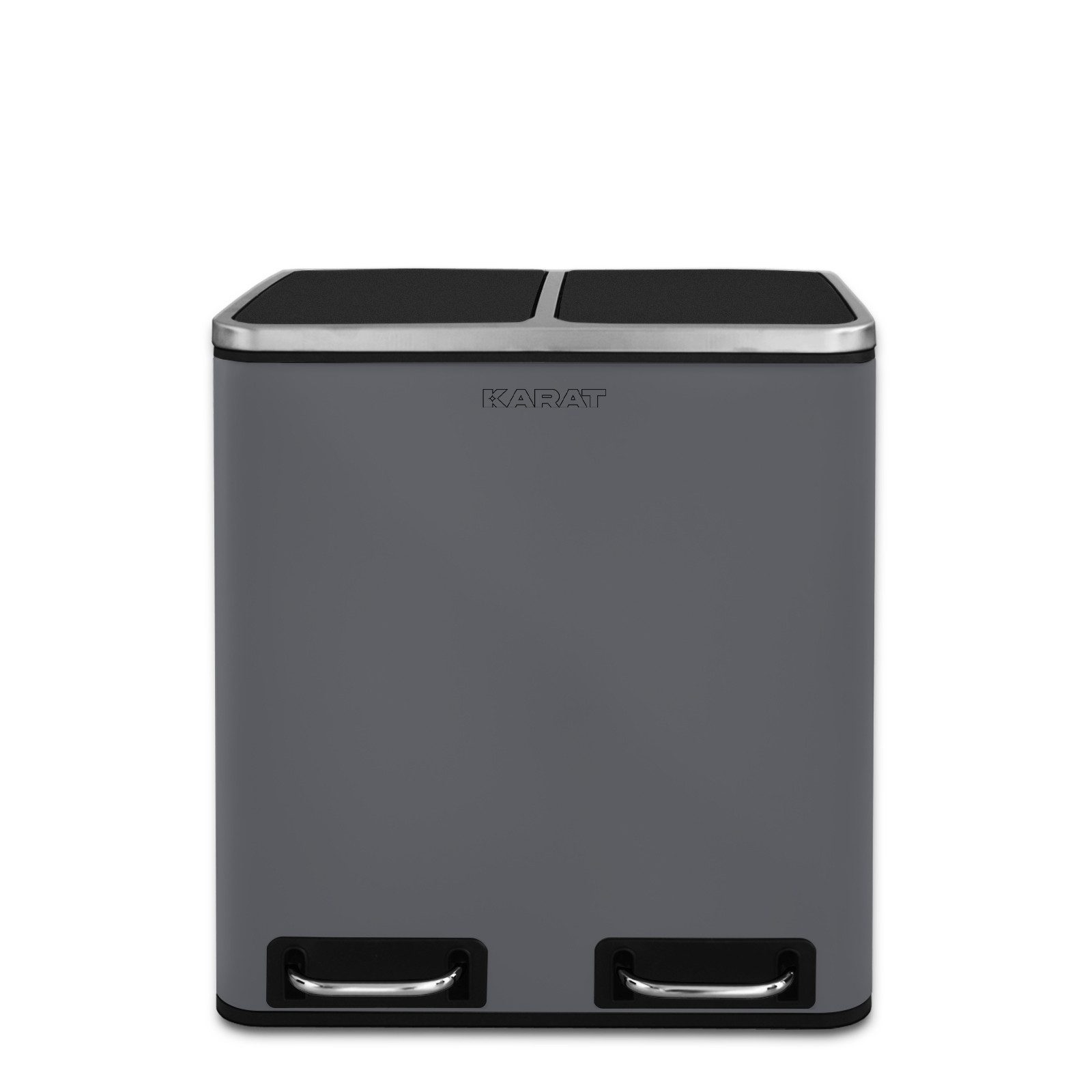 casa pura Mülltrennsystem Felix, Abfallbehälter aus Edelstahl, Verschiedene Farben & Größen