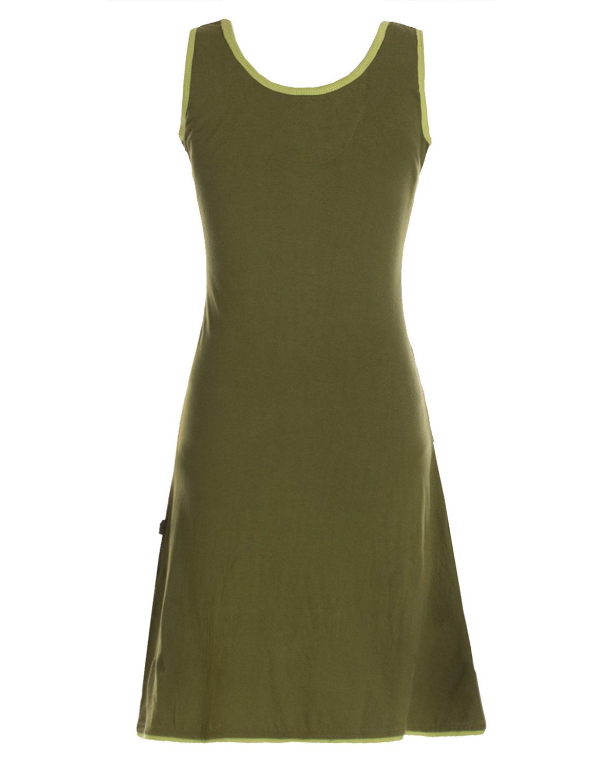 Vishes Tunikakleid Damen Longshirt-Kleid Sommer Mini-Kleid Tunika-Kleid Shirtkleid Boho, Goa, Hippie Style