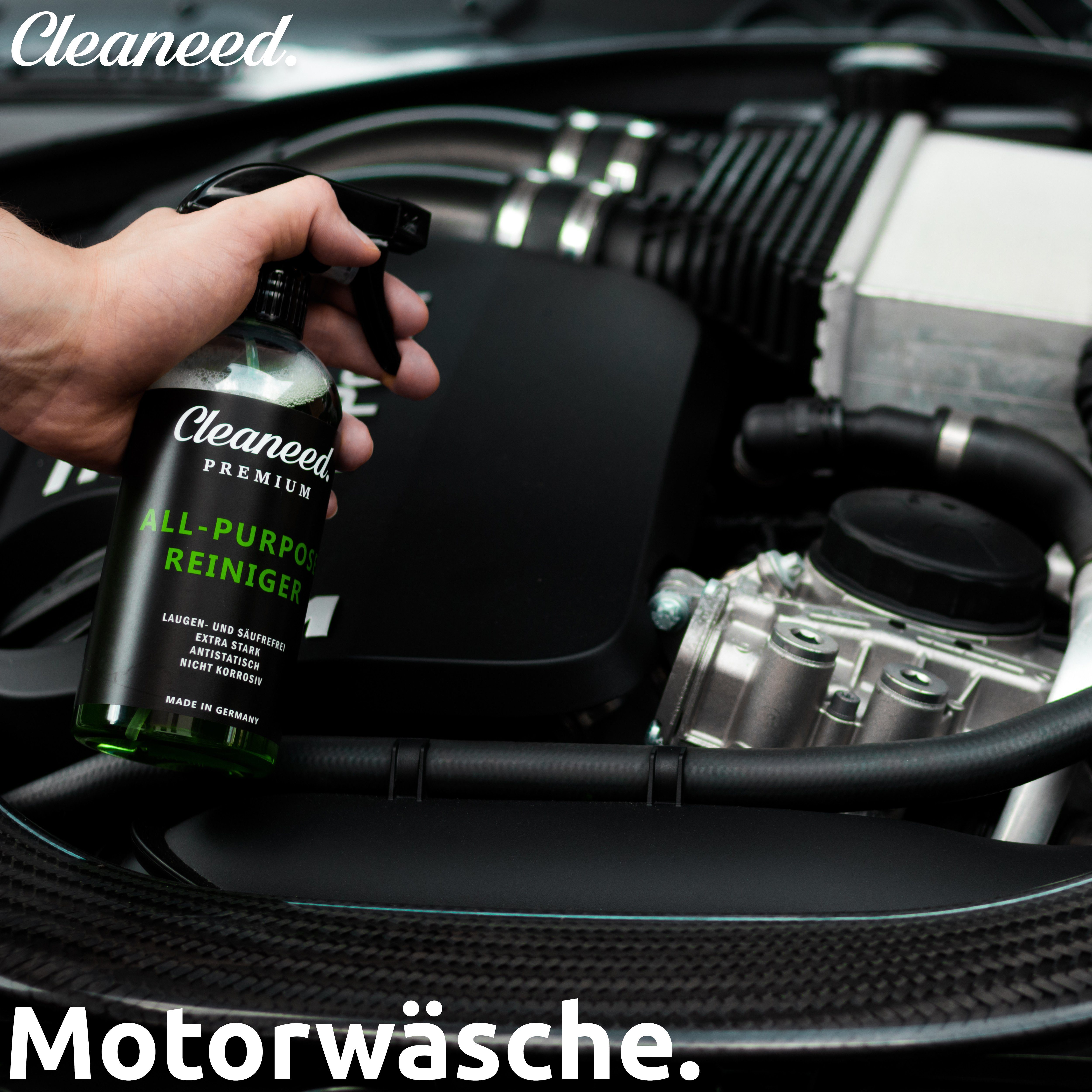 Cleaneed Cleaneed Premium All-Purpose Cleaner und Germany Motorreiniger Stark Extra Korrosiv) – Laugen- in - & (Made Säurefrei Allzweckreiniger, nicht Auto-Reinigungsmittel