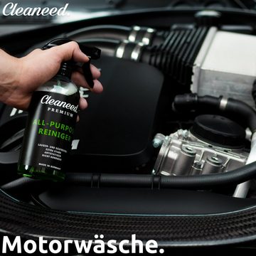 Cleaneed Cleaneed Premium All-Purpose Cleaner Auto-Reinigungsmittel (Made in Germany – Allzweckreiniger, Motorreiniger Laugen- und Säurefrei - Extra Stark & nicht Korrosiv)