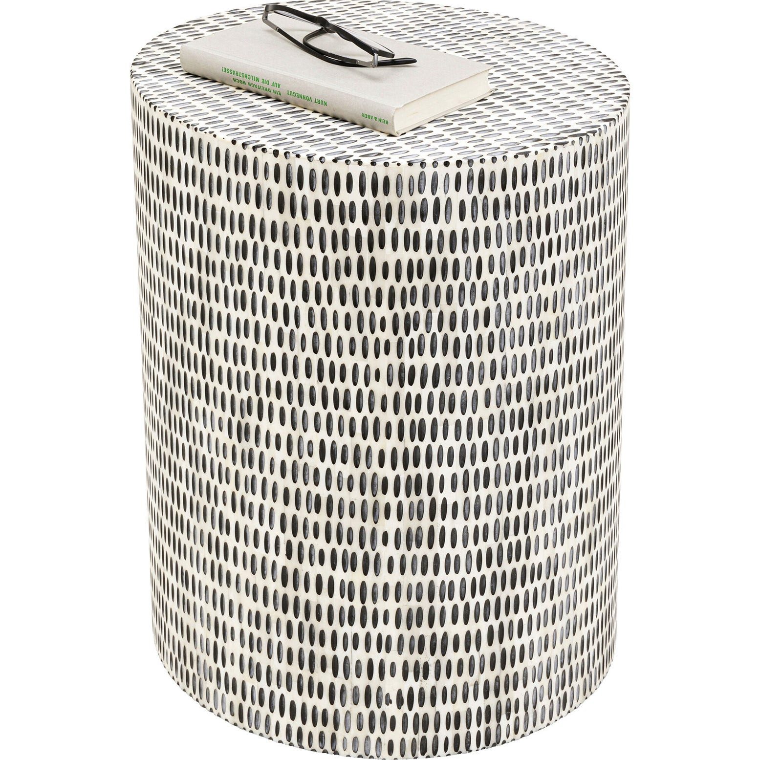 Kare Design Beistelltisch Piano, Intarsien-Muster