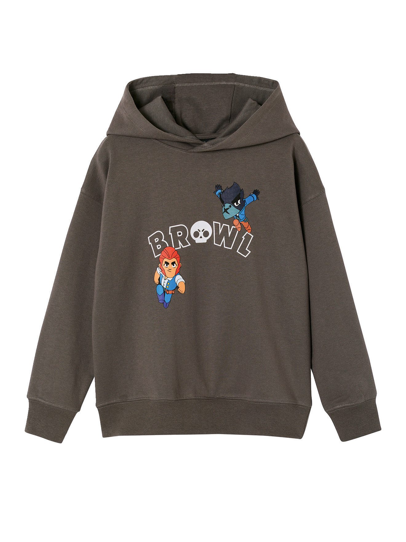 vertbaudet Fleecepullover Kapuzensweatshirt Kinder BRAWL STARS