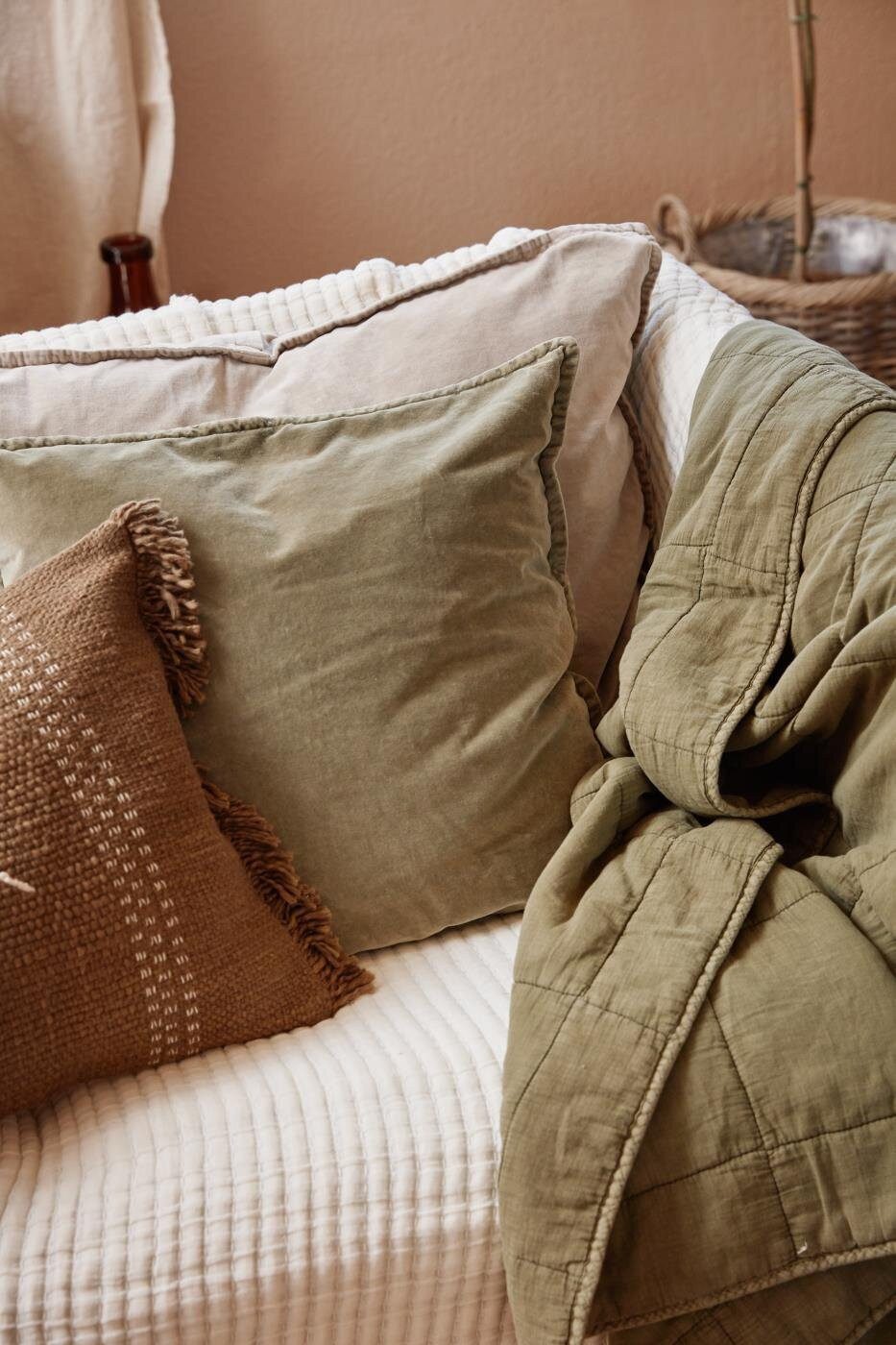 Wohndecke Vintage Quilt unifarben, Ib Laursen günstig online kaufen