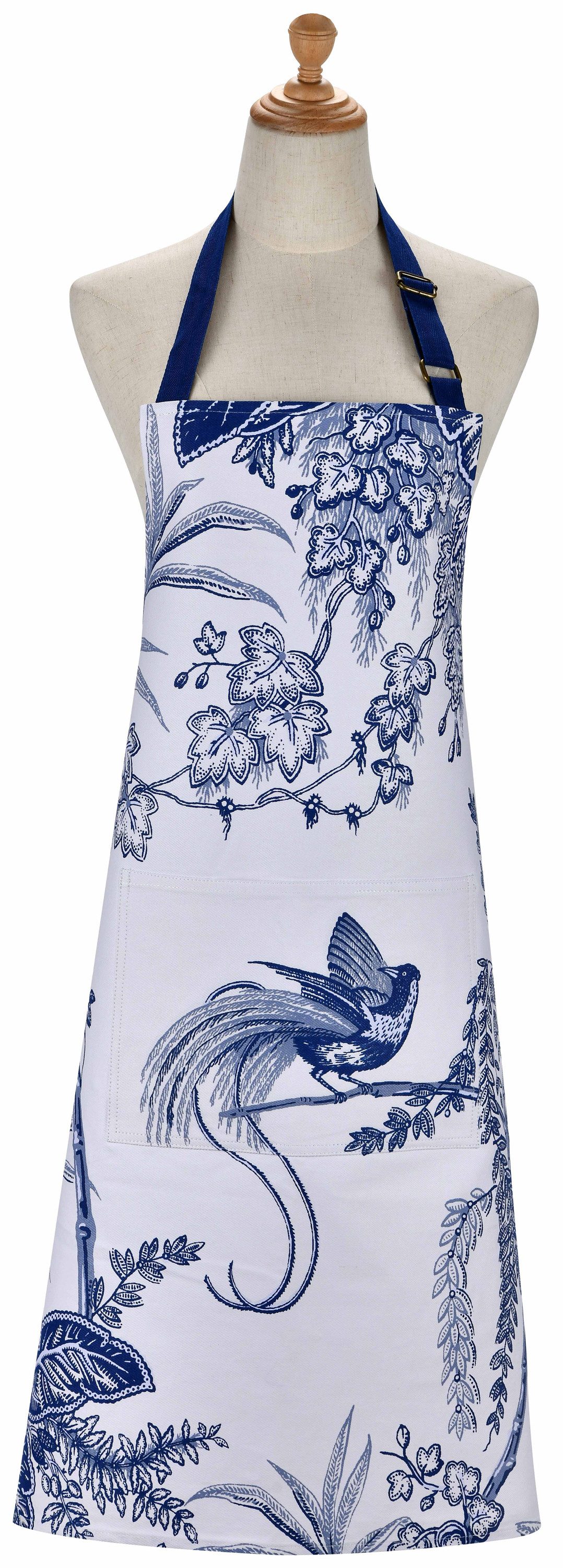Ulster Weavers Kochschürze Willow Toile, (1-tlg., 1-teilig), Küchenschürze Nackenband aufgesetzte Tasche ca.70x85cm Baumwolle
