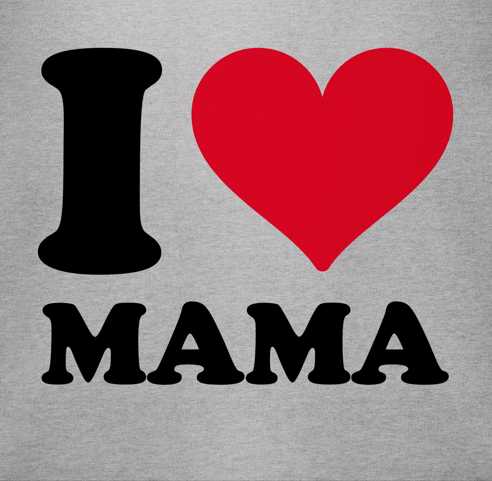 Love (1-tlg) Muttertagsgeschenk Mama 2 meliert Grau I Shirtbody Shirtracer