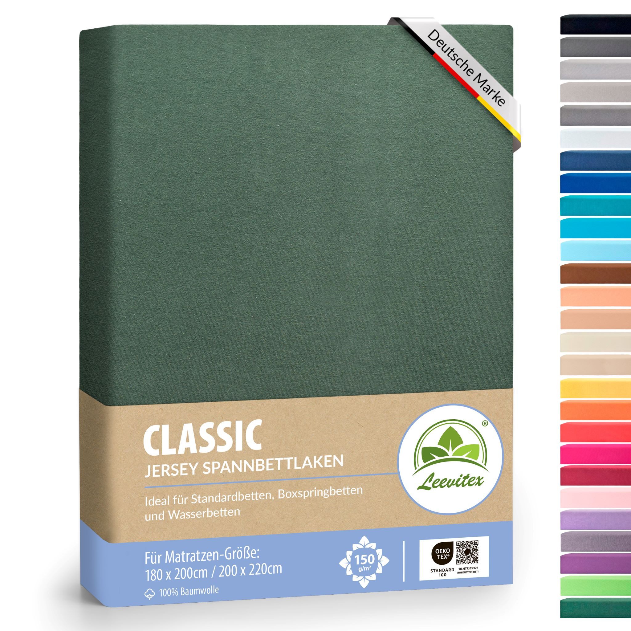 leevitex® Spannbettlaken Spannbettlaken Boxspringbett & Wasserbett Spannbet günstig online kaufen