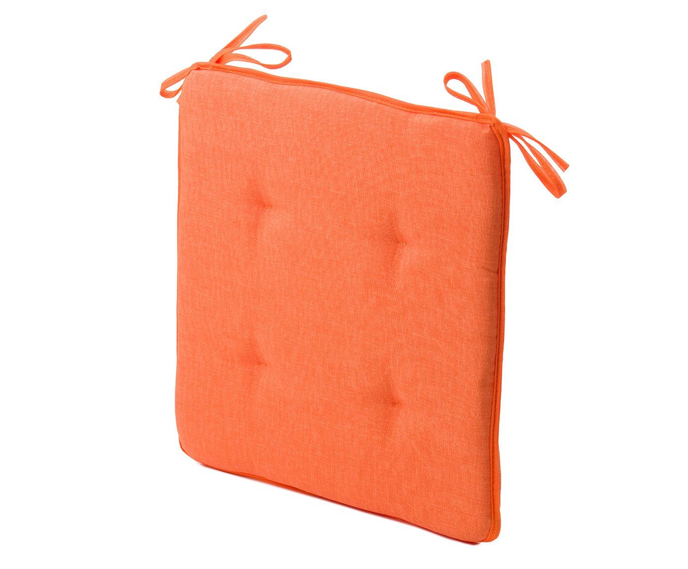HSC Home-Style-Creation GmbH Sitzkissen Lonetta-Mori, 1 gefüllt Wendekissen orange