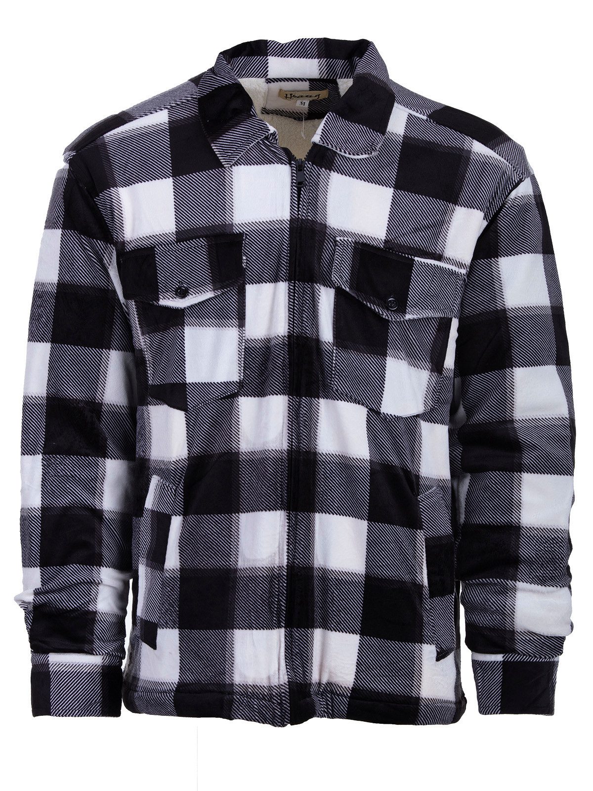 Hoang Arbeitsjacke Velour Holzfällerhemd gefüttert