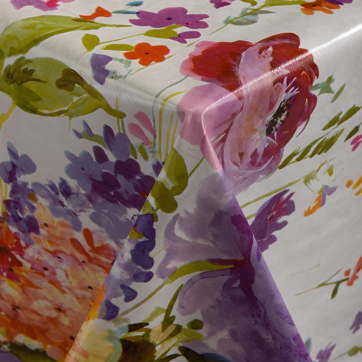DéVa Tischdecke Wachstuchtischdecke "bunte Blüten" in günstig online kaufen
