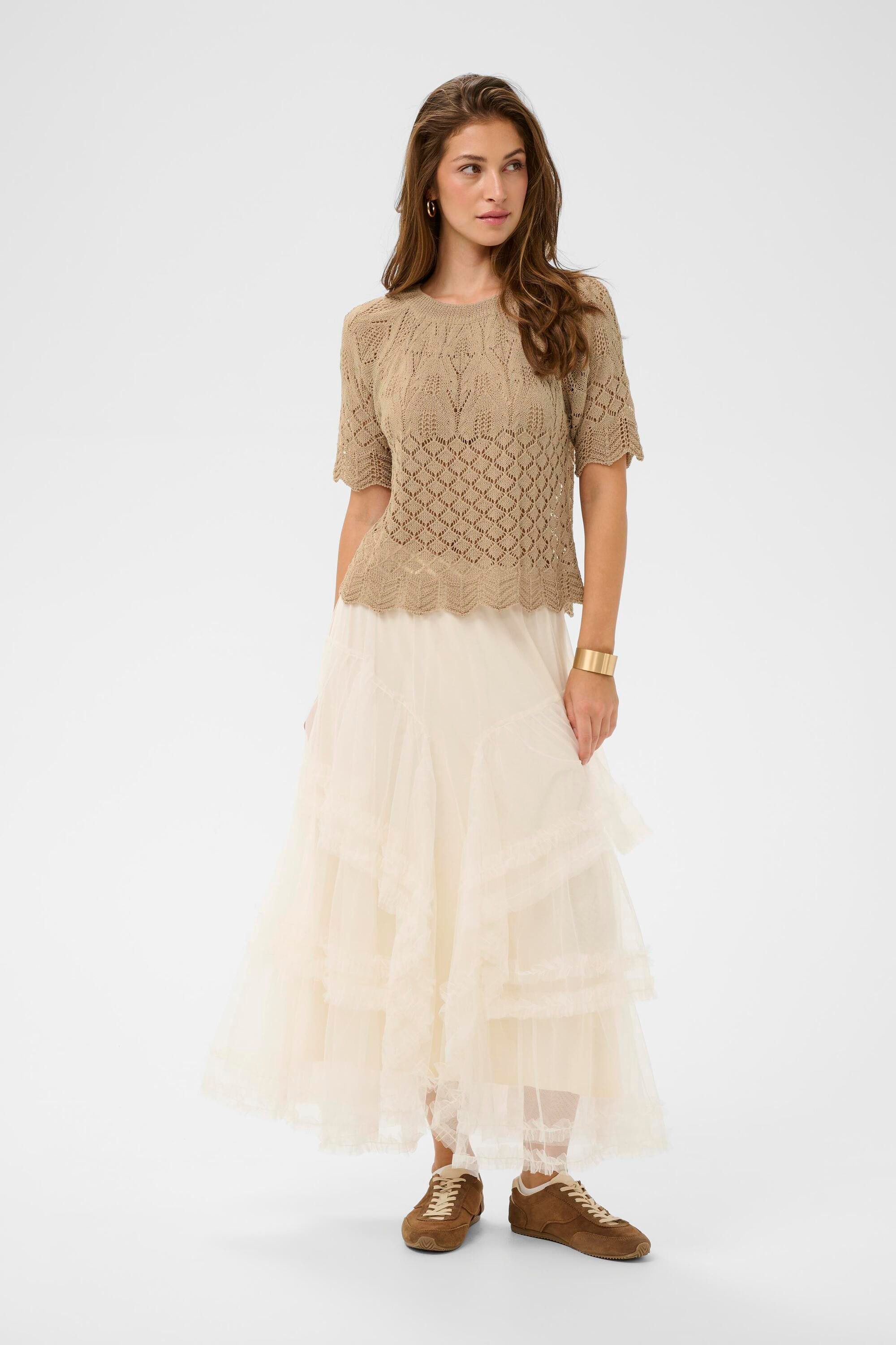 Cream Kurzarmbluse Kurzarm-Bluse CRSevija