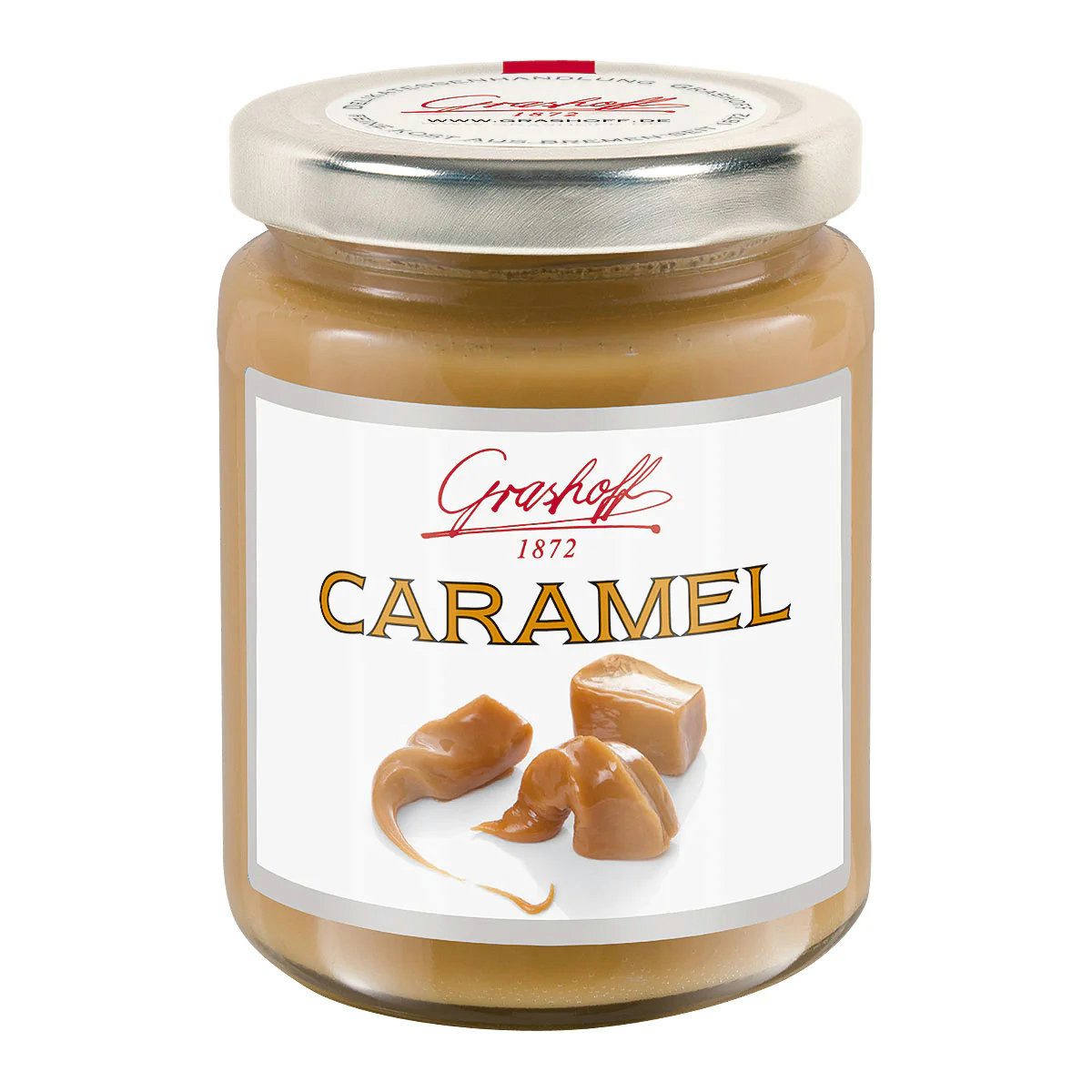Grashoff Fruchtaufstrich, Grashoff Caramel sahnig süße streichzarte Karamell Creme 250g