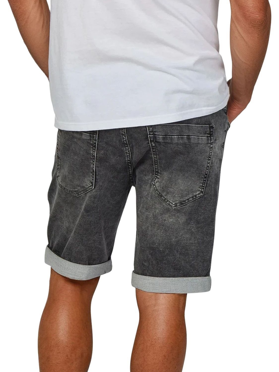 riverso Jeansshorts Herren Shorts RIVPaul Regular Fit Bermudashorts mit Stretch