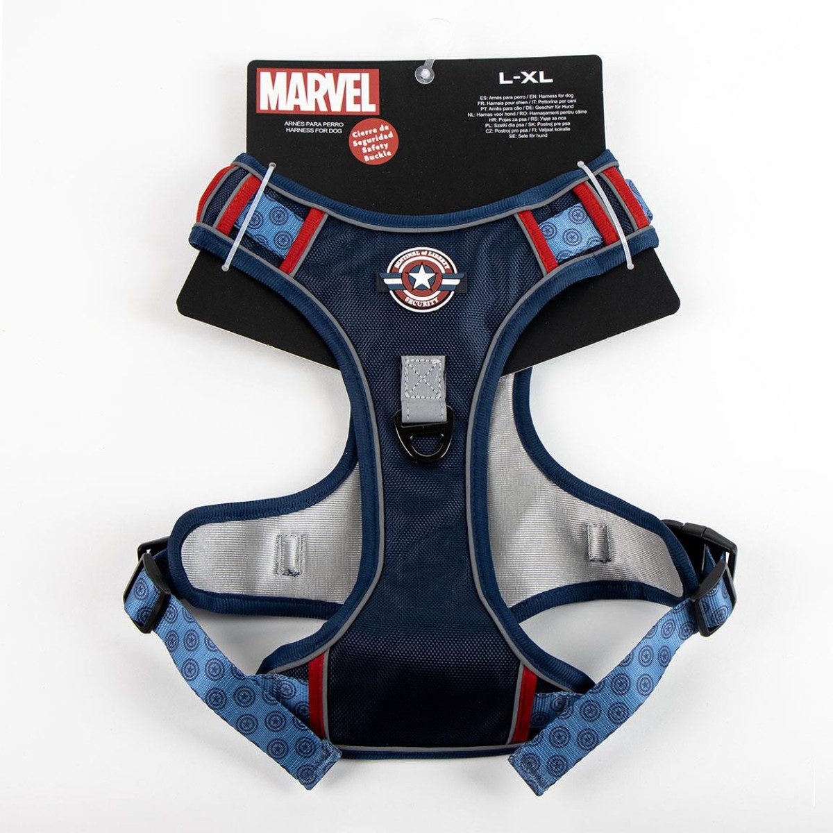 MARVEL Geschirr Premium Hundegeschirr L/XL verstellbares Hunde Geschirr, Polyester