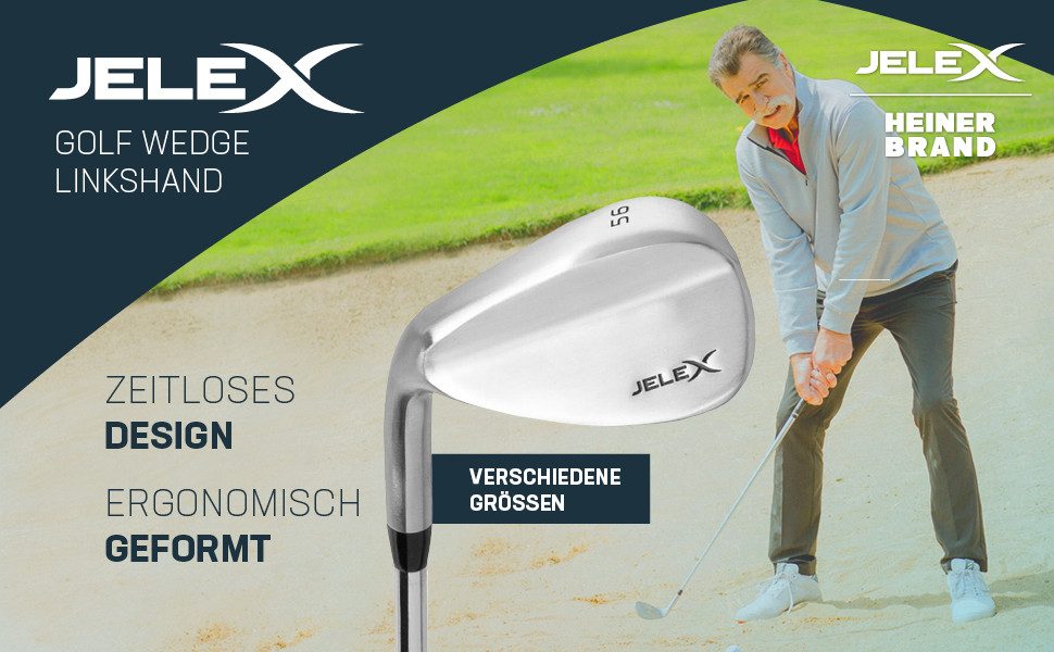 JELEX Wedge JELEX x Heiner Brand Wedge Golfschläger, rostfreies, langlebiges Material