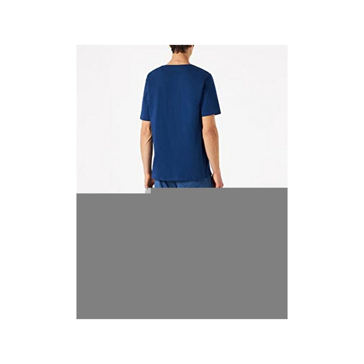 blau (1-tlg) Schiesser fit Rundhalsshirt regular