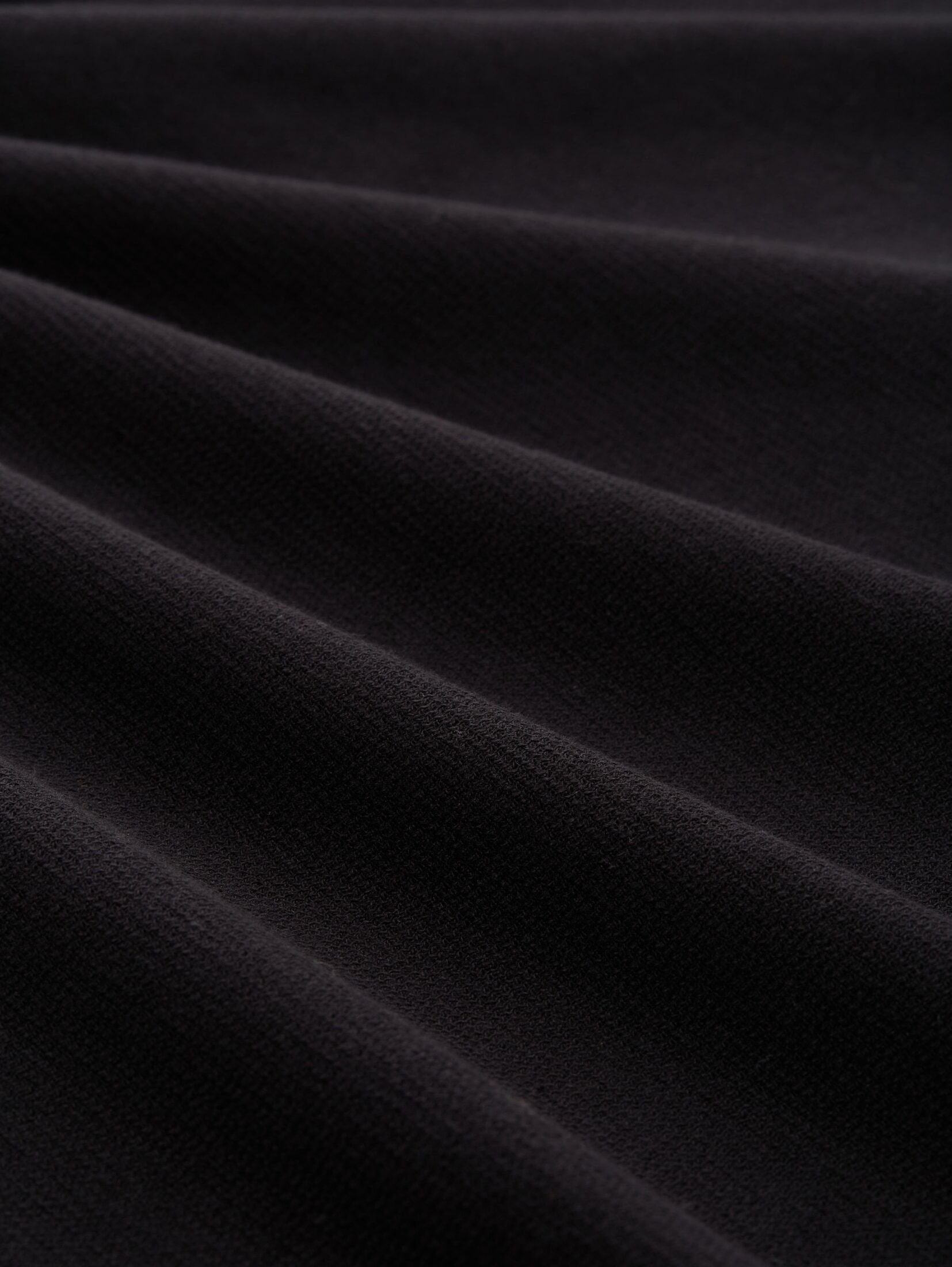 Black mit Langarmshirt Denim TAILOR TOM T-Shirt Struktur