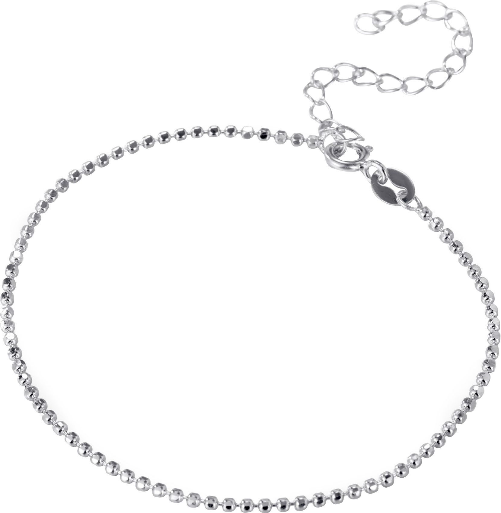 Firetti Silberkette Schmuck Geschenk Silber 925 Armband Kette Fußkette Bauchkette Kugeln, in verschiedenen Längen erhältlich