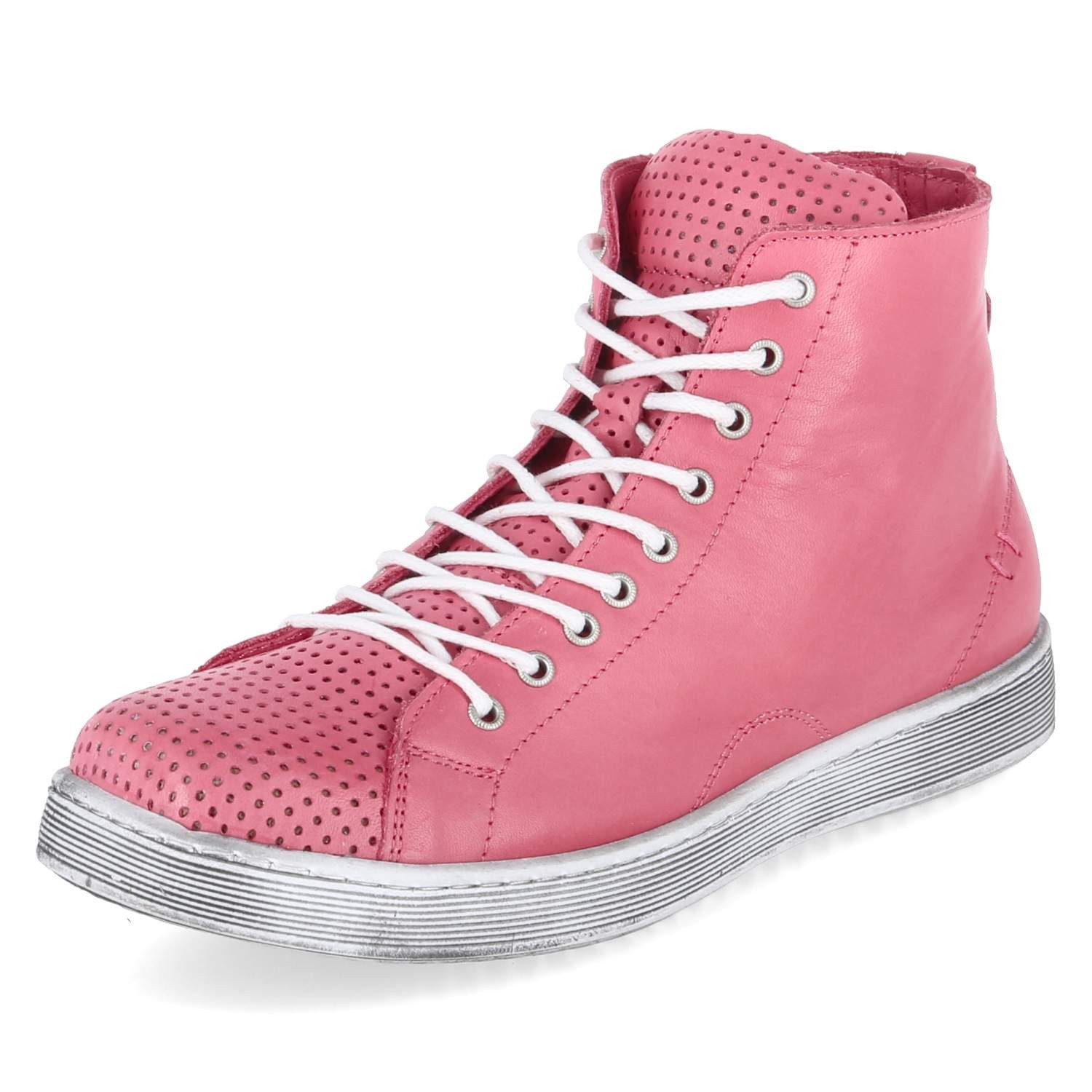 Andrea Conti Andrea Conti 0345728084 KORALLE Damen Glattleder rot Schnürstiefel