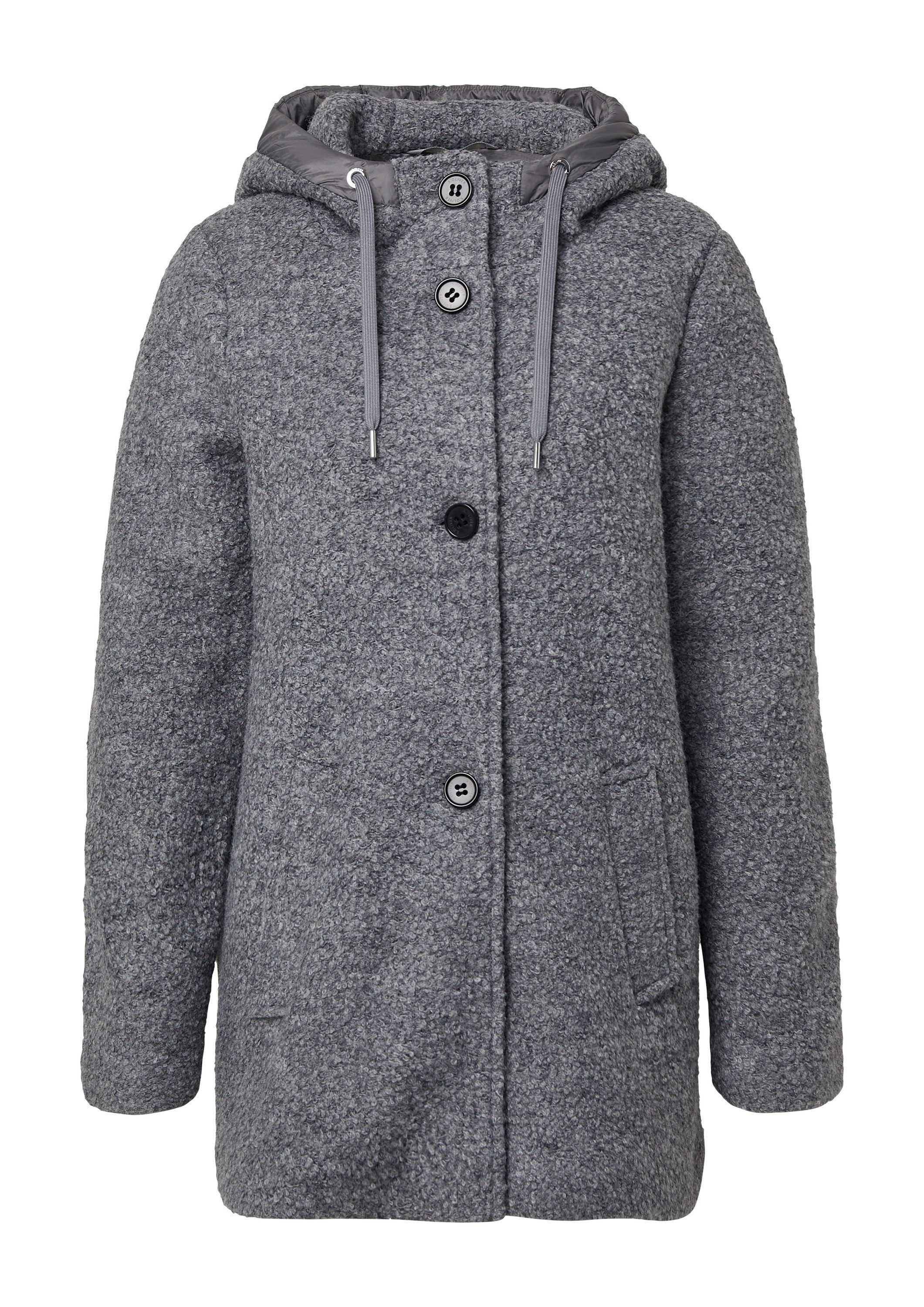 s.Oliver Wintermantel Outdoor-Mantel Bouclé-Jacke aus Wollmix günstig online kaufen
