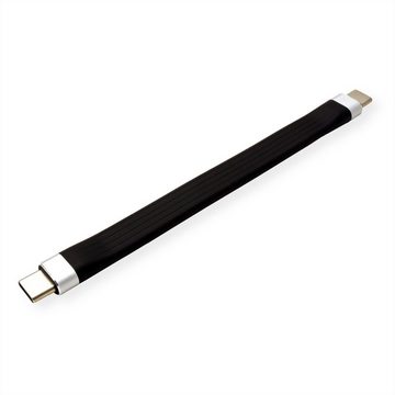 ROLINE USB 3.2 Gen 2 Silikonkabel, Emark, C-C, ST/ST USB-Kabel, USB Typ C (USB-C) Männlich (Stecker), USB Typ C (USB-C) Männlich (Stecker) (11 cm), 10Gbit/s, 60W