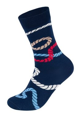 Happy Socks Basicsocken 3-Pack Rope-Marine Mix-Anchor Socks Aus weicher Baumwolle