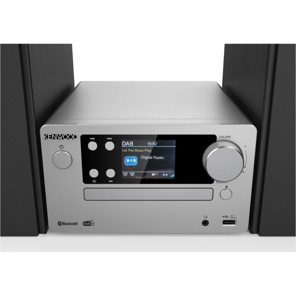 Kenwood M-725DAB-S - Microanlage - frosted aluminium Microanlage