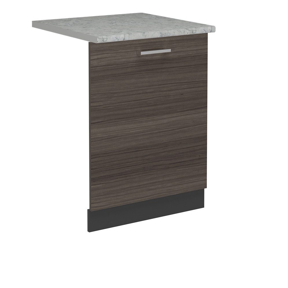 Vicco Frontblende R-Line, Edelgrau/Anthrazit, 60 cm, AP Marmor (1 St)