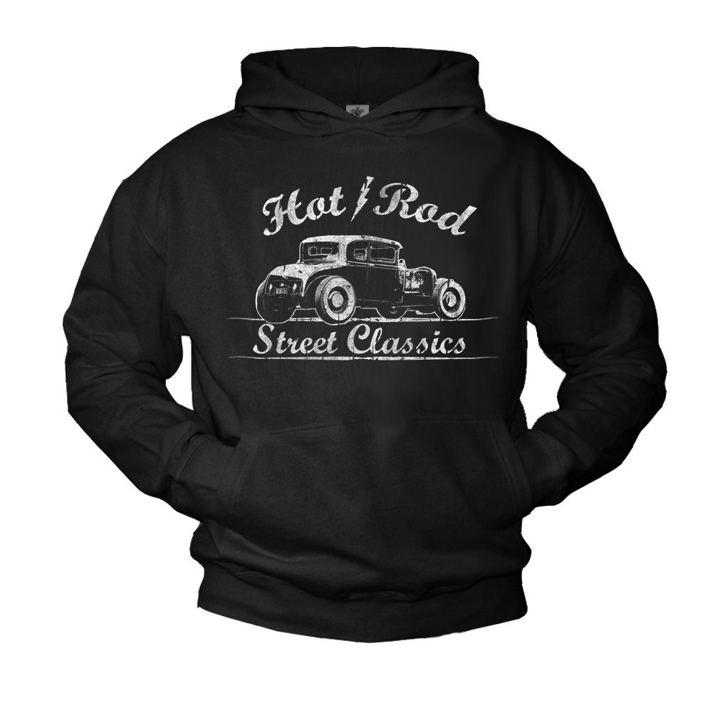 Kapuzenpullover Car Männer Kapuze Jungen US Muscle Pullover Auto Hoodie Aufdruck MAKAYA