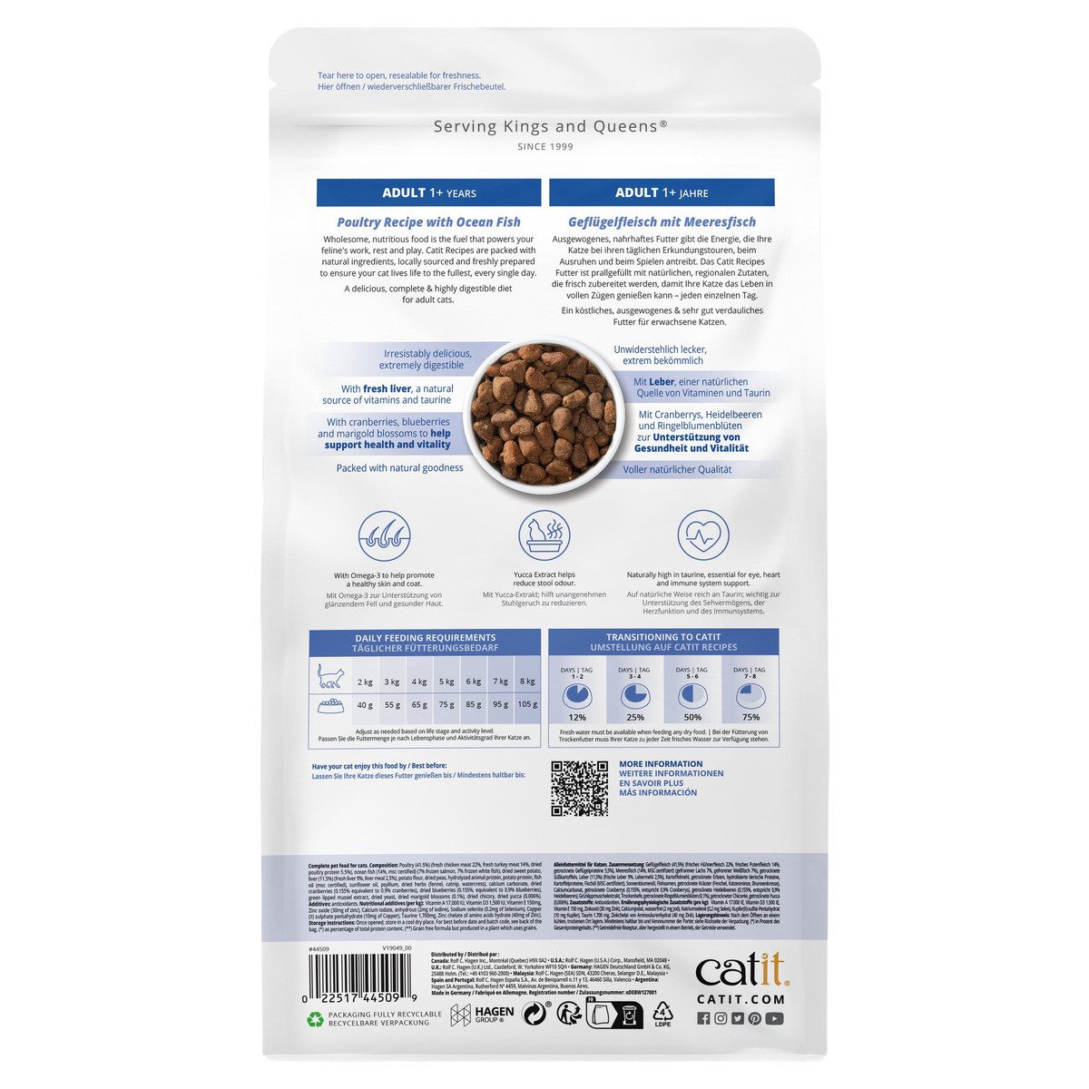 Catit Recipes Adult Fisch 400 g, für: Katze